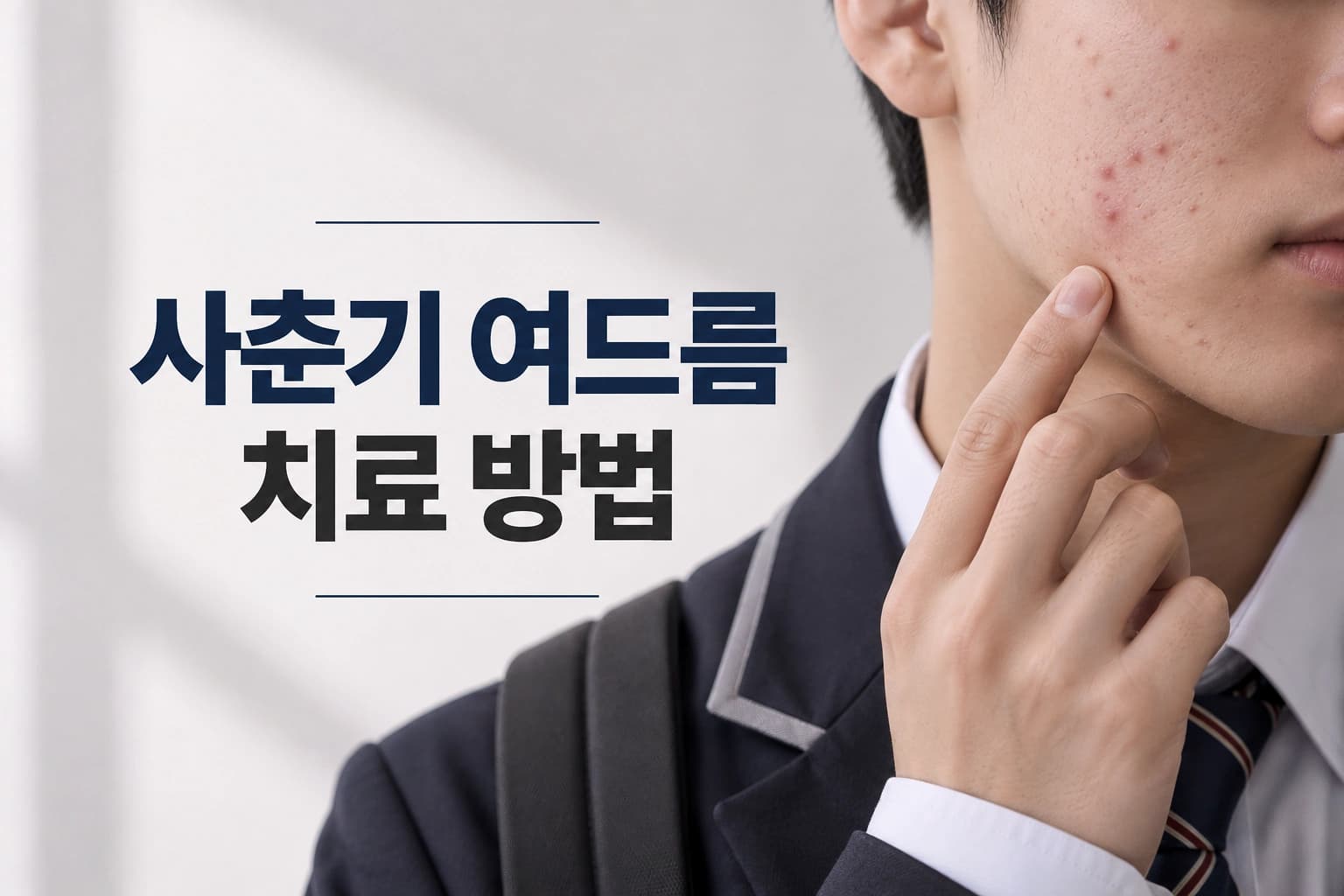 반복되는 염증성 사춘기 여드름 치료 방법을 안내하는 썸네일