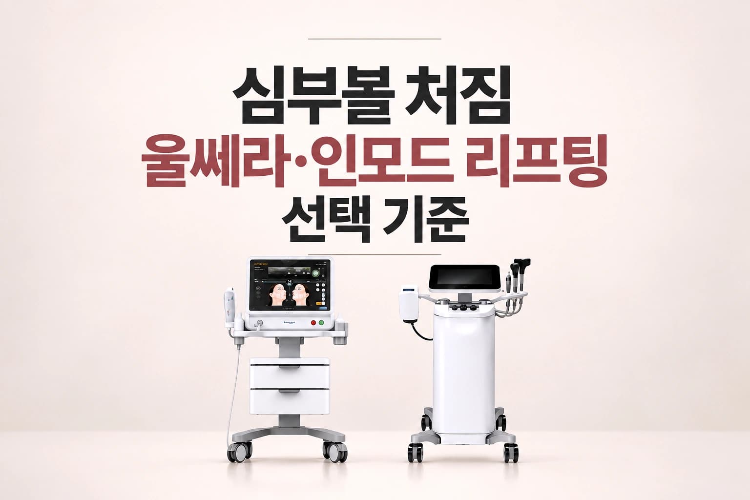 심부볼 처짐 원인과 울쎄라,인모드 리프팅 선택 기준 안내